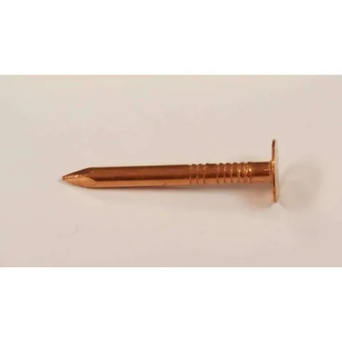 Nails 3D 1-1/4 in. Slate Polished Copper Nail Flat Head 1 lb
