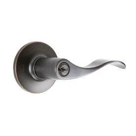Gatehouse Olivia Antique Bronze Universal Keyed Entry Door Handle