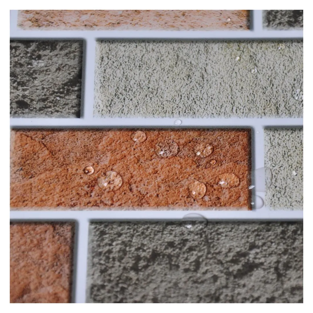 Art3d Peel and Stick Kitchen Backsplash Self Adhesive Subway Tile, 12"x12" Faux Stone Mosaic (1 Sheet), photo 4 of 4
