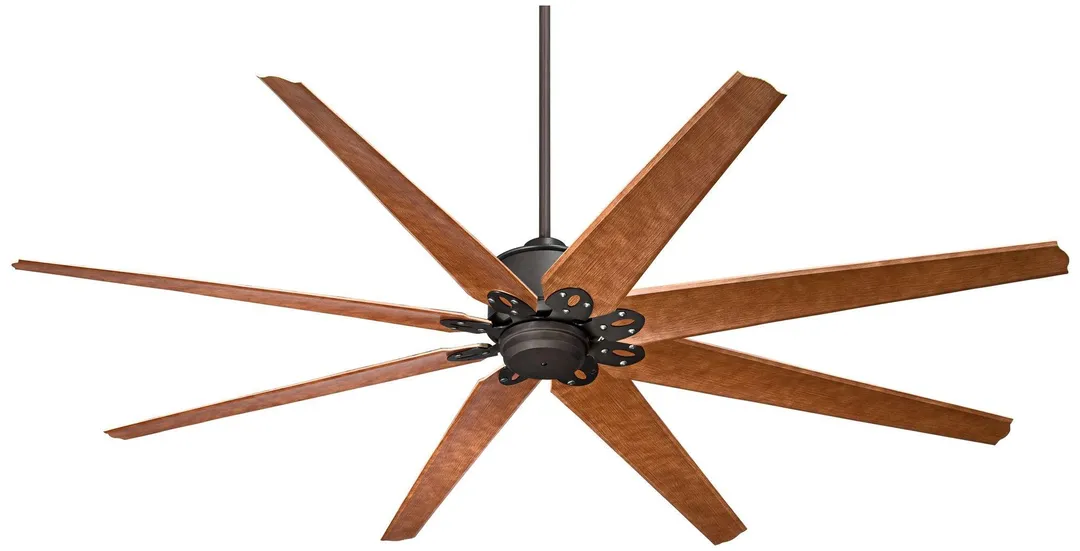 Casa Vieja 72" Casa Vieja Outdoor Ceiling Fan with Remote Control Large English Bronze Cherry Damp Rated for Patio Porch, photo 2 of 8