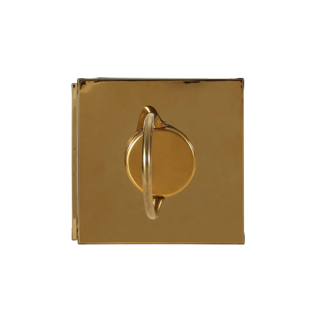 Noble House Otis 24" Modern Outdoor Stainless Steel Lantern, Gold, photo 5 of 8