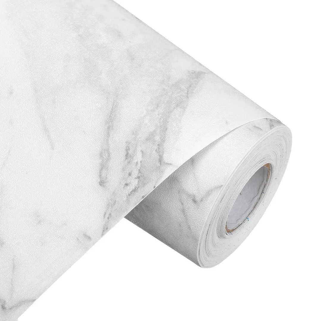 Stoneway 17.7" x 32.8' Marble Counter Top Covers Peel and Stick Wallpaper for Kitchen Cabinets Shelf Liner Self Adhesive Removable Wallpaper for Living Room Bathroom Wall Decor, photo 2 of 9