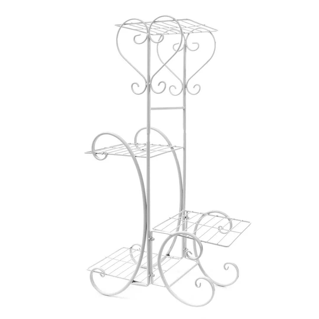 4 Tier/6 Tier Stainless Steel Flower Planter Plant Stand Garden Display Holder Shelf Rack for Home Room Ornaments Indoor Outdoor Patio, photo 5 of 9