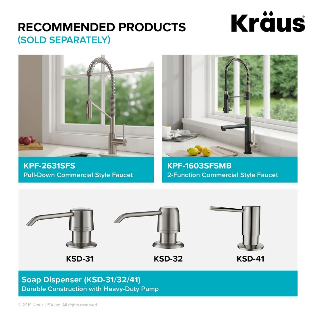KRAUS Kore™ Workstation 32-inch Undermount 16 Gauge Single Bowl Stainless Steel Kitchen Sink with Accessories (Pack of 5), photo 11 of 13