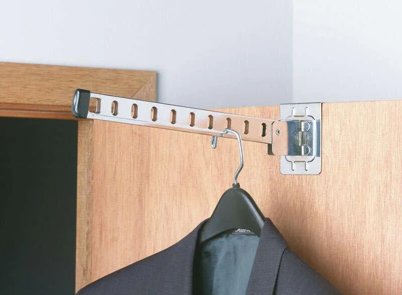 Whitmor 2-7/8 in. H X 3-1/2 in. W X 16-1/2 in. L Steel Over The Door Hanger Holder 1 pk, photo 3 of 3