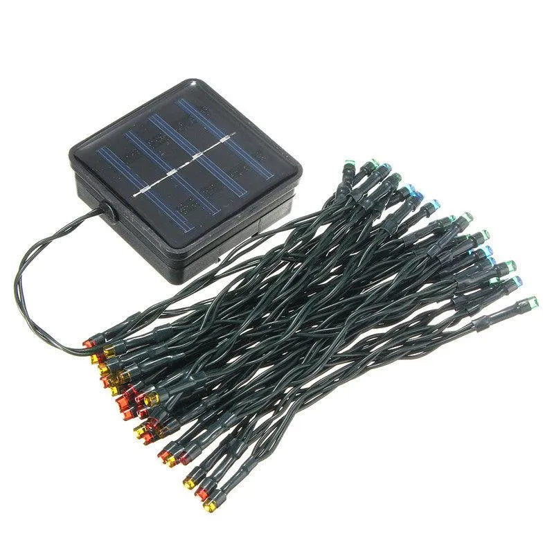 V.I.P. Waterproof 17ft 50LED Solar Powered String Light Xmas Christmas Wedding Party String Fairy Lights Home Patio Indoor Outdoor Garden Tree Decor, photo 3 of 9