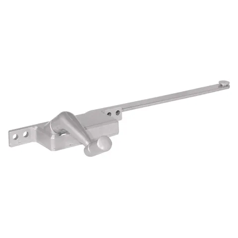 Prime-Line Silver Aluminum Left Single-Arm Casement Square Type Window Operator For Steel Framed Win