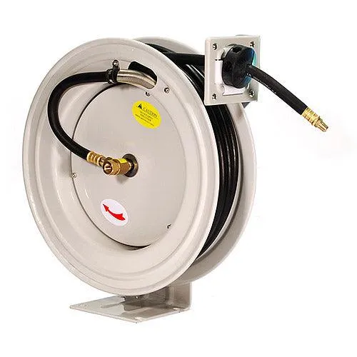 Primefit HRRUB380503 Industrial-Grade Retractable Air Hose Reel with 50' Rubber Air Hose, photo 2 of 3