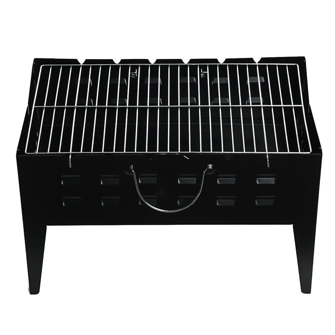 Portable Charcoal BBQ Grill, Folding Kabob Grill Premium Iron Camping Grill for Outdoor Garden Patio Cooking Camping Hiking Picnics Garden Travel, photo 6 of 10