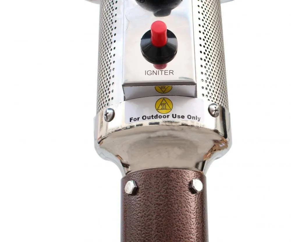 FDW Bronze Garden Outdoor Patio Heater Propane Standing LP Gas Steel w/accessorie 87, photo 3 of 4