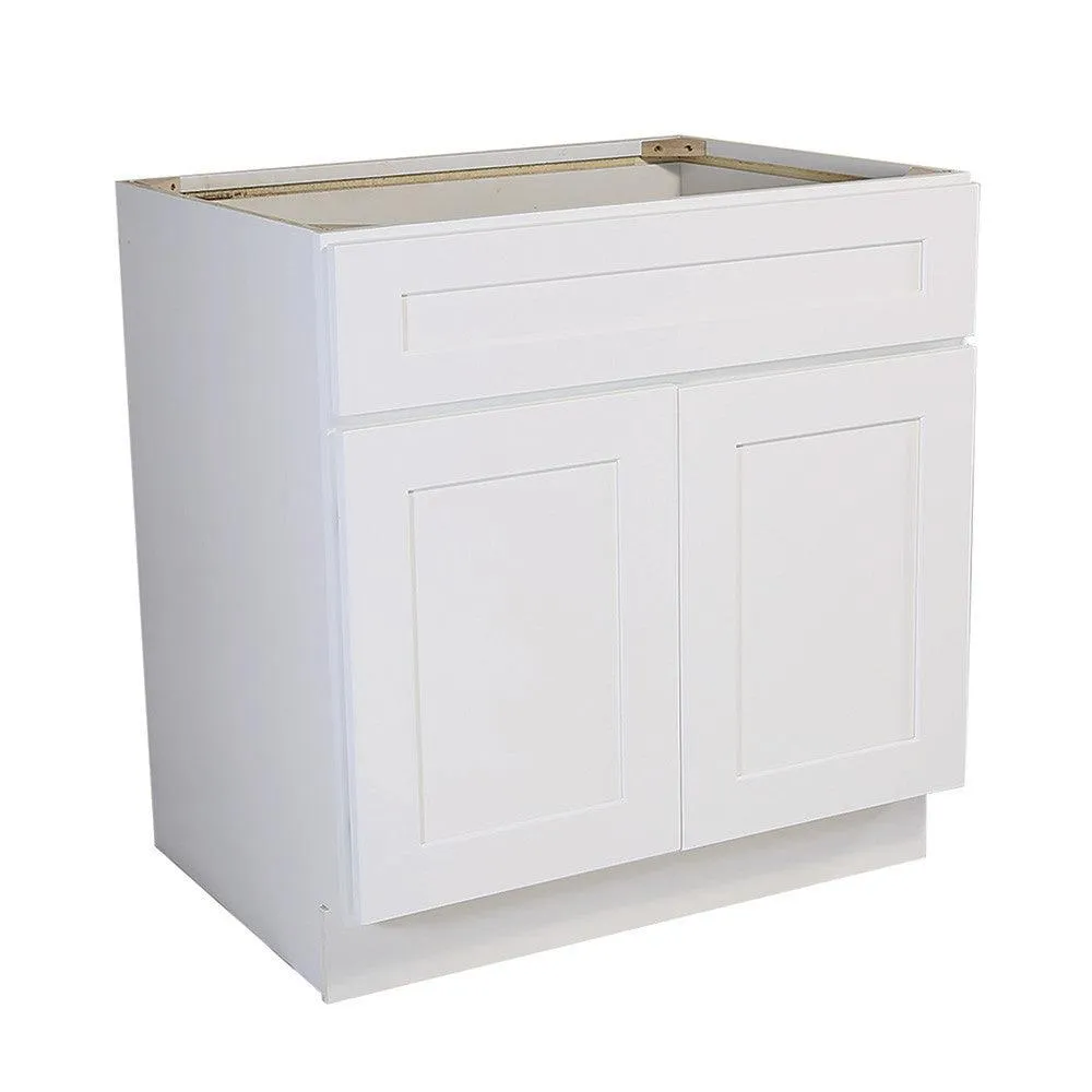 Design House 561498 Brookings Unassembled Shaker Sink Base Kitchen Cabinet 36x34.5x24, White, photo 5 of 19