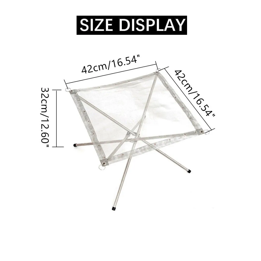 KUDOSALE 16.5 inch Portable Outdoor Fire Pit ,Collapsing Steel Mesh Fireplace - Perfect for Camping, Backyard and Garden - Carrying Bag Included, photo 3 of 6
