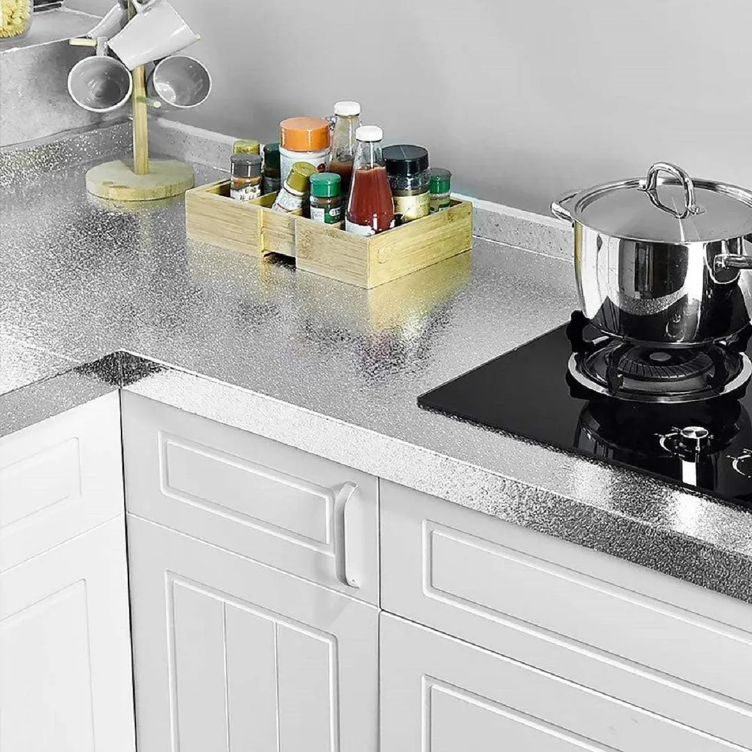 Stoneway Waterproof Oil-Proof Kitchen Wall Sticker, Self Adhesive Kitchen Backsplash Wallpaper Stove Wall Stickers, 15.7x78.7/15.7x118/15.7x196.8 inches, photo 2 of 8