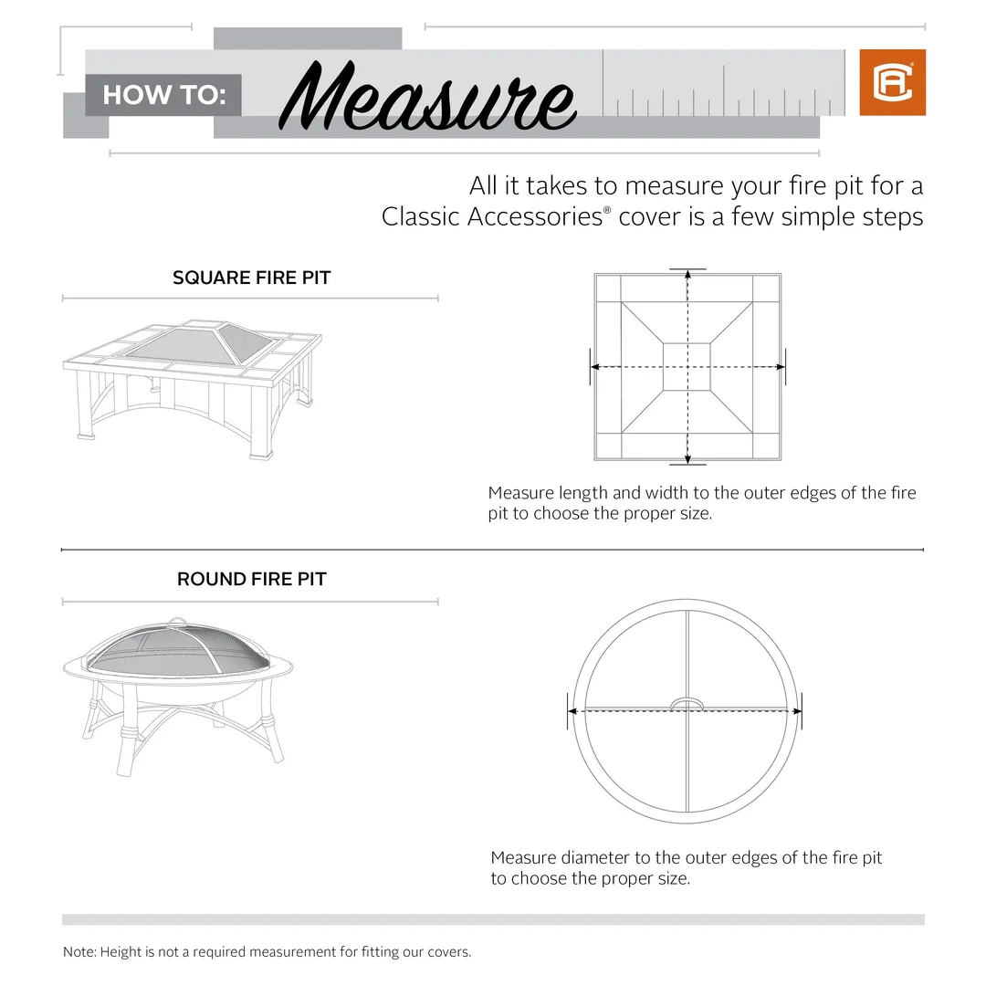 Classic Accessories Water-Resistant 30 Inch Full Coverage Square Fire Pit Cover, photo 2 of 9