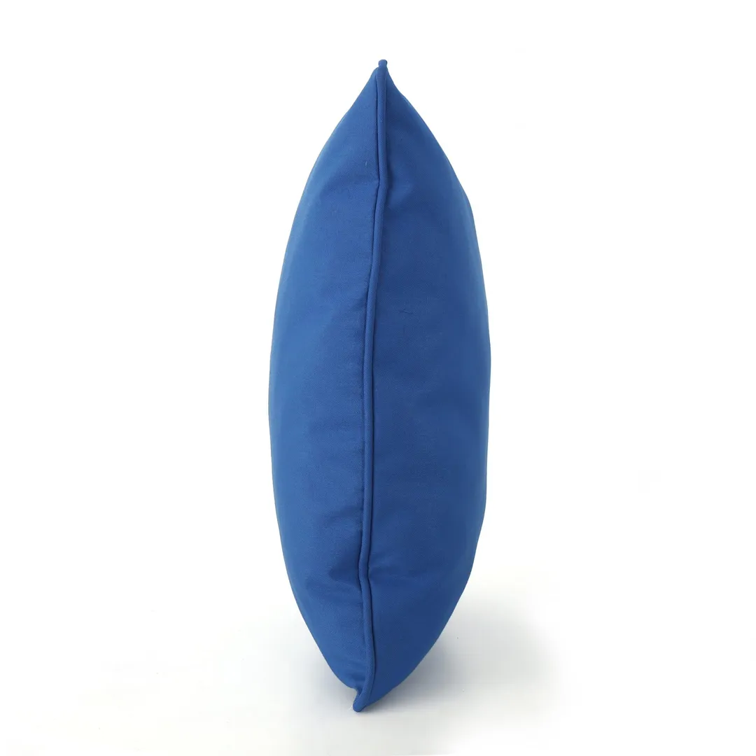 Esme Outdoor Water Resistant Fabric Pillows, Set of 3, Blue, photo 4 of 11