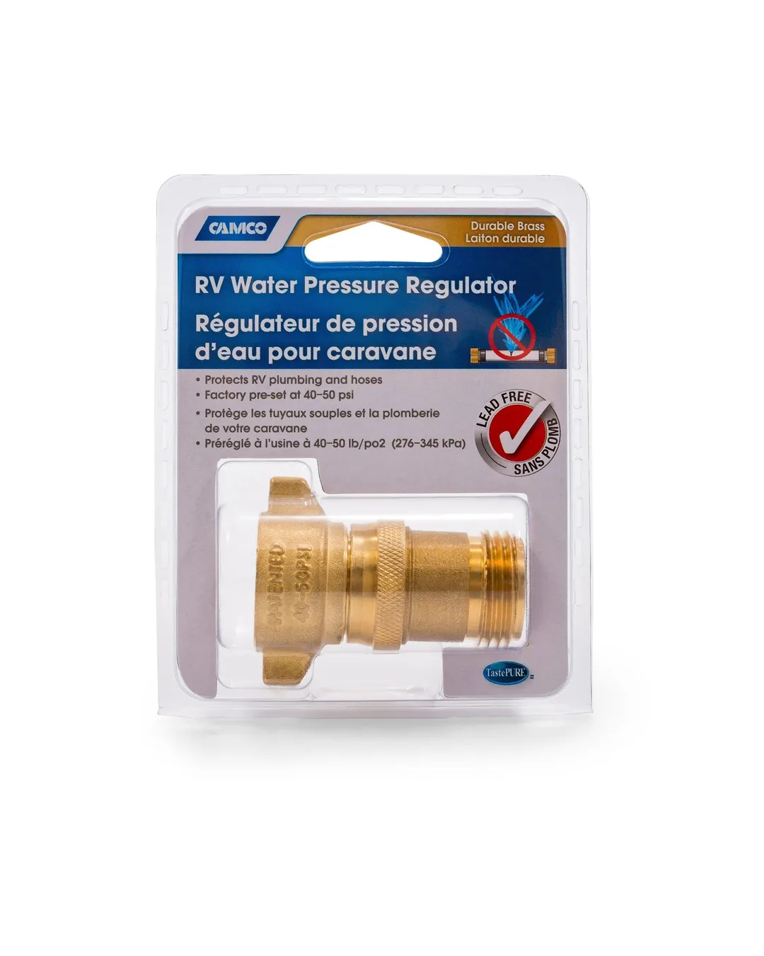 Camco 40051 RV Brass Water Pressure Regulator for RV and Marine Plumbing Use, photo 7 of 9