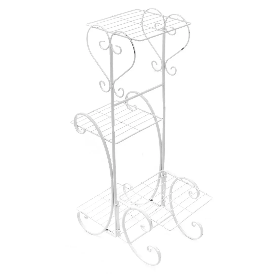 4 Tier/6 Tier Stainless Steel Flower Planter Plant Stand Garden Display Holder Shelf Rack for Home Room Ornaments Indoor Outdoor Patio, photo 6 of 9