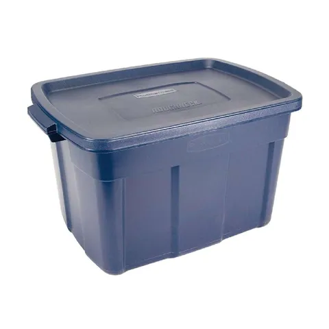 Rubbermaid Roughneck 23-5/16 in high · 18-1/2 in wide · 28.875 in deep Stackable Storage Box