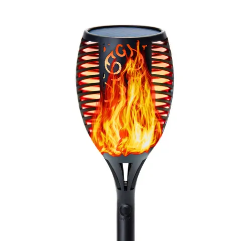 96 LED Solar Light Flame Flickering Light Waterproof