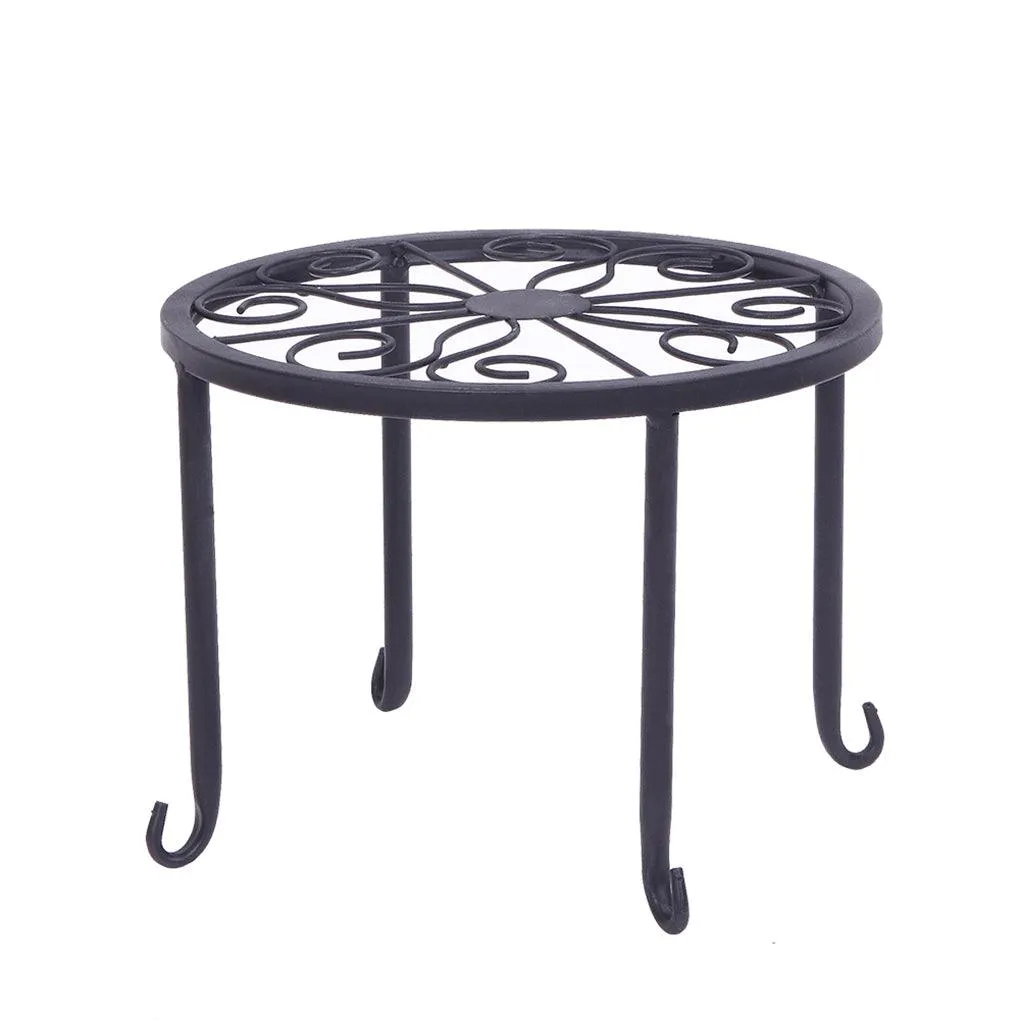 4pcs Plant Shelves Metal Plant Stand Potted Irons Planter Supports Floor Flower Pot Round Rack Display, photo 3 of 7