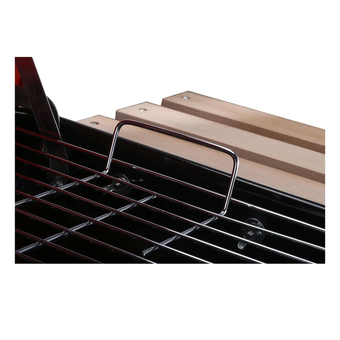 Outsunny 19” Steel Porcelain Portable Outdoor Charcoal Barbecue Grill, photo 10 of 11