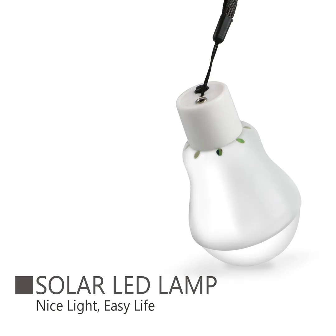 TSV 4Packs Portable Solar Powered Led Bulb Lights Outdoor Solar Energy Lamp Lighting for Home Fishing Camping Emergency & Other Outdoor Activities, photo 2 of 7