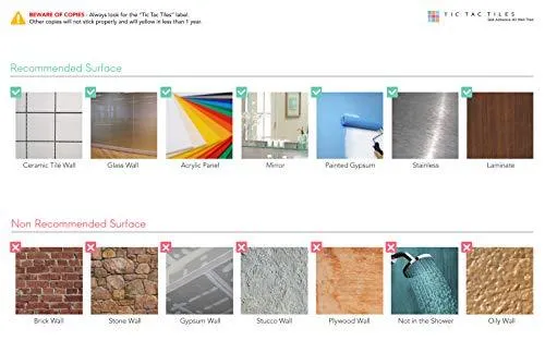 Tic Tac Tiles 10-Sheet Peel and Stick Self Adhesive Removable Stick On Kitchen Backsplash Bathroom 3D Wall Sticker Wallpaper Tiles in Brick Rosered, photo 6 of 7