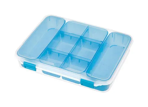 Sterilite 2.5 in high · 10.75 in wide · 13.375 in deep Stackable Storage Box