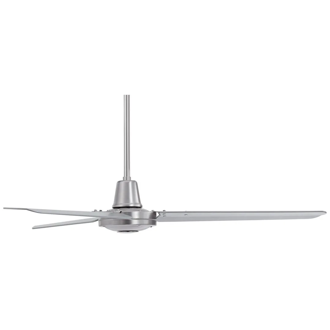 Casa Vieja 52" Casa Vieja Modern Industrial Outdoor Ceiling Fan with Remote Control Brushed Nickel Damp Rated for Patio Porch, photo 6 of 6