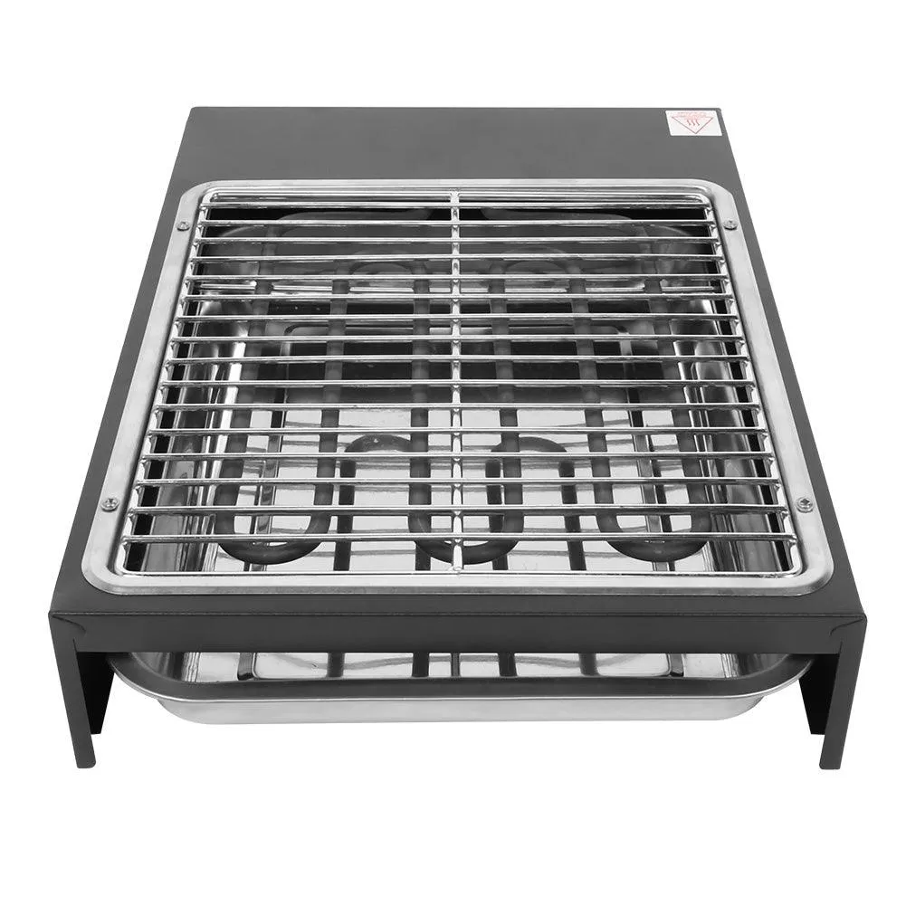 ANGGREK Portable Electric Grill Removable Non‑Stick BBQ Plate for Indoor Outdoor Cooking Barbecue Tool,Electric Grill,Household Electric Grill, photo 8 of 10