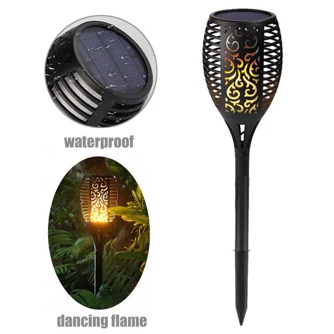 LB-S8023 Solar Garden Light Torch Flame LED Lawn Garden Landscape Light