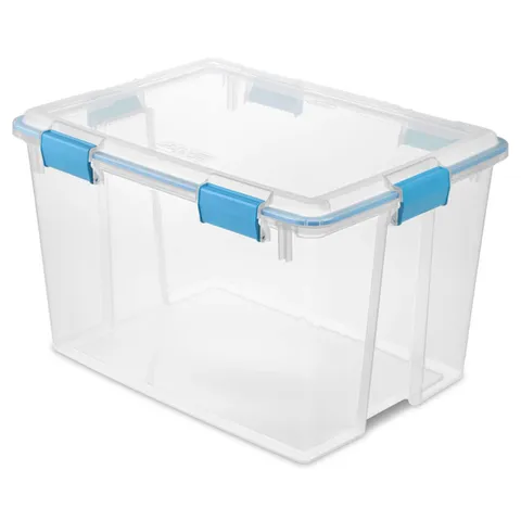 Sterilite 15-1/4 in high · 18 in wide · 24 in deep Stackable Latch Storage Box