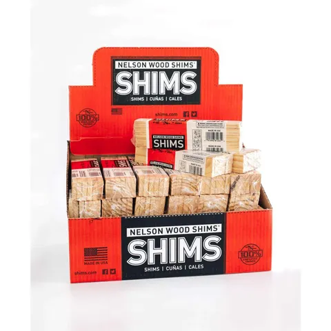 Nelson 1.5 in wide · 8 in long Wood Shim 12 pk