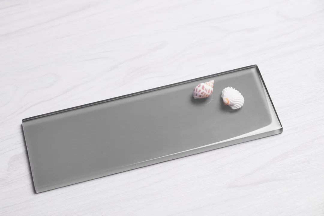 WS Tiles - Premium Dark Gray 3 in. x 9 in. Individual Glass Subway Wall Tile (5 sq. ft / Case), photo 2 of 5
