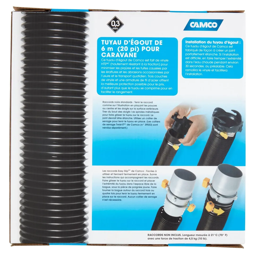 Camco 39615 Black 20 ft. RV Sewer Hose - Perfect for the Occasional RVer, photo 3 of 5
