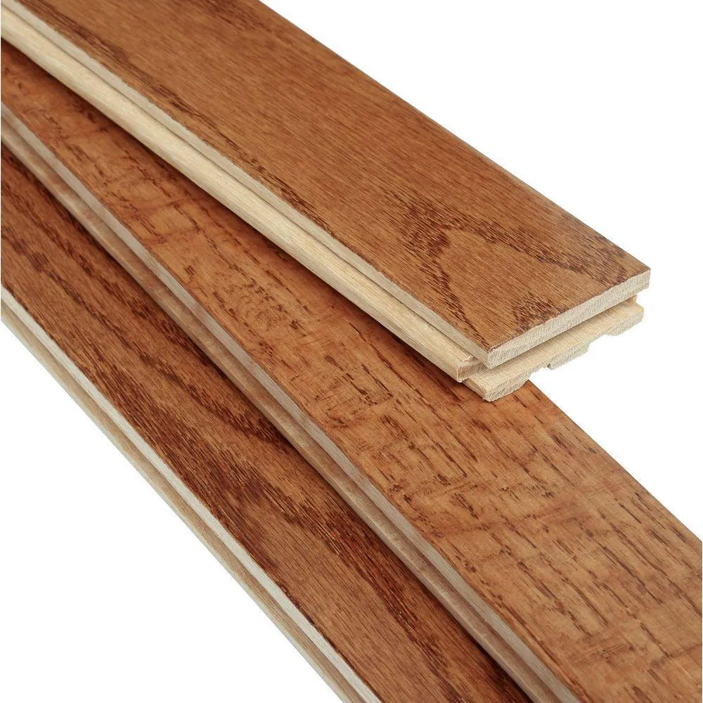 Bruce Laurel Gunstock Oak 3/4 in. Thick x 2-1/4 in. Wide x Varying Length Solid Hardwood Flooring (20 sq. ft. / case), photo 7 of 11