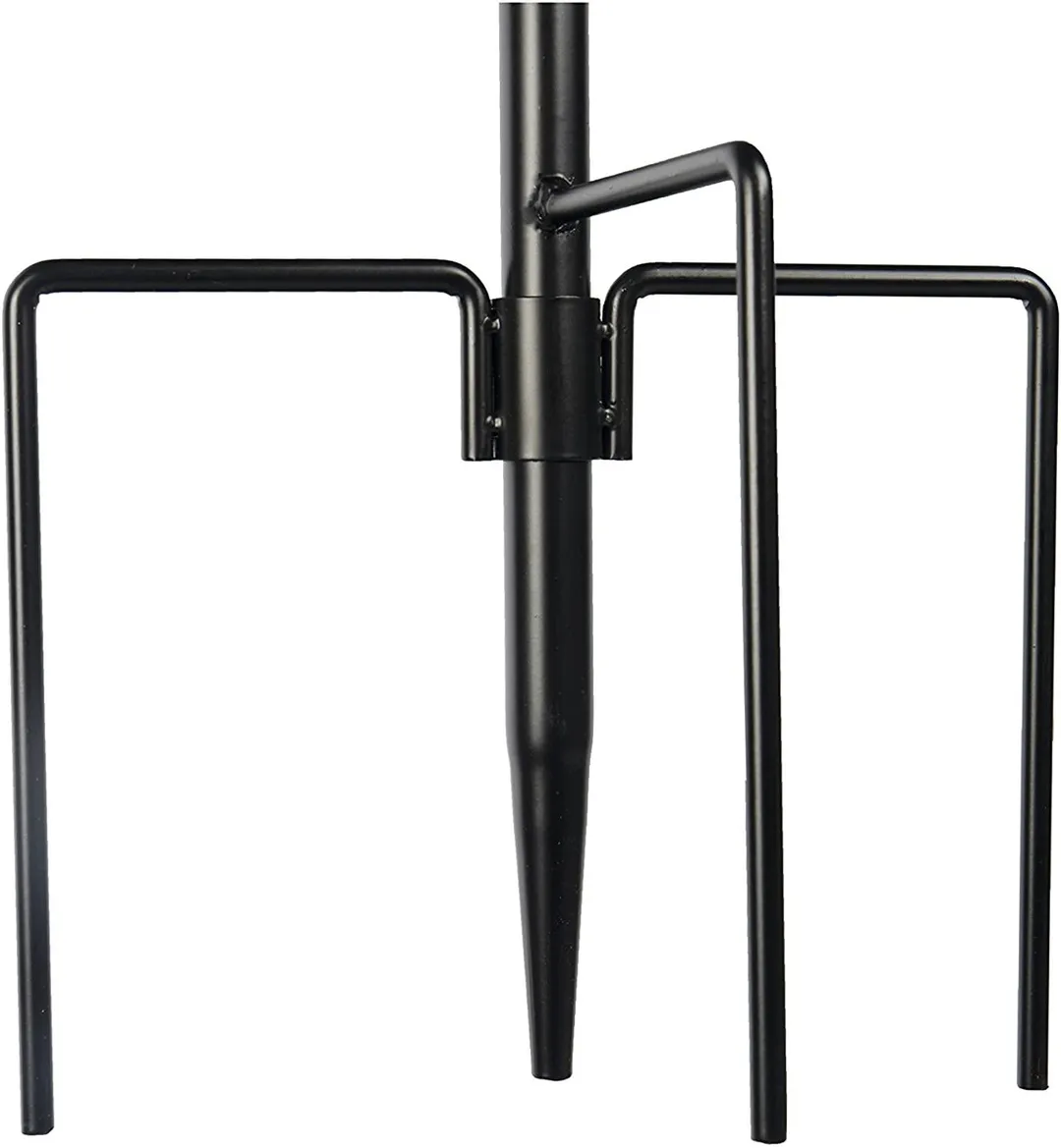 Deluxe Bird Feeding Station in Black : Hang Multiple Feeders From the 4 Hangers to Your Yard - 22 inch Wide x 7 feet 8 inch Tall, photo 7 of 8
