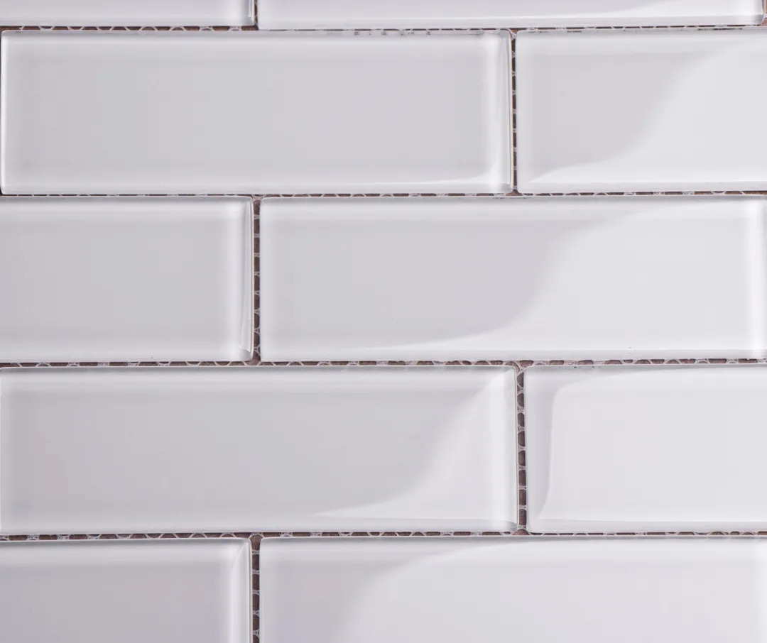 WS Tiles - Premium White 2 in. x 6 in. Glass Subway 12 in. x 12 in. Mesh-Backed Wall Tile (5 sq. ft. / Case), photo 2 of 5