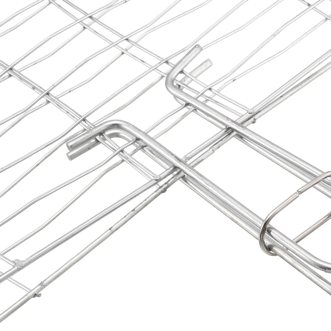 Small Stainless Steel Fish Grill Basket, Wooden Handle BBQ Smoking Charcoal Grilling Roast Basket, photo 4 of 4