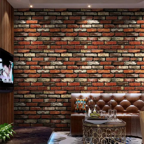 Kitchen Backsplash Peel and Stick Wallpaper 393 × 17 in 3D Brick Stone Self Adhesive Wallpaper for Living Room Wall Paper PVC Waterproof Wallpaper for Bedroom Wall Decor Wall Covering