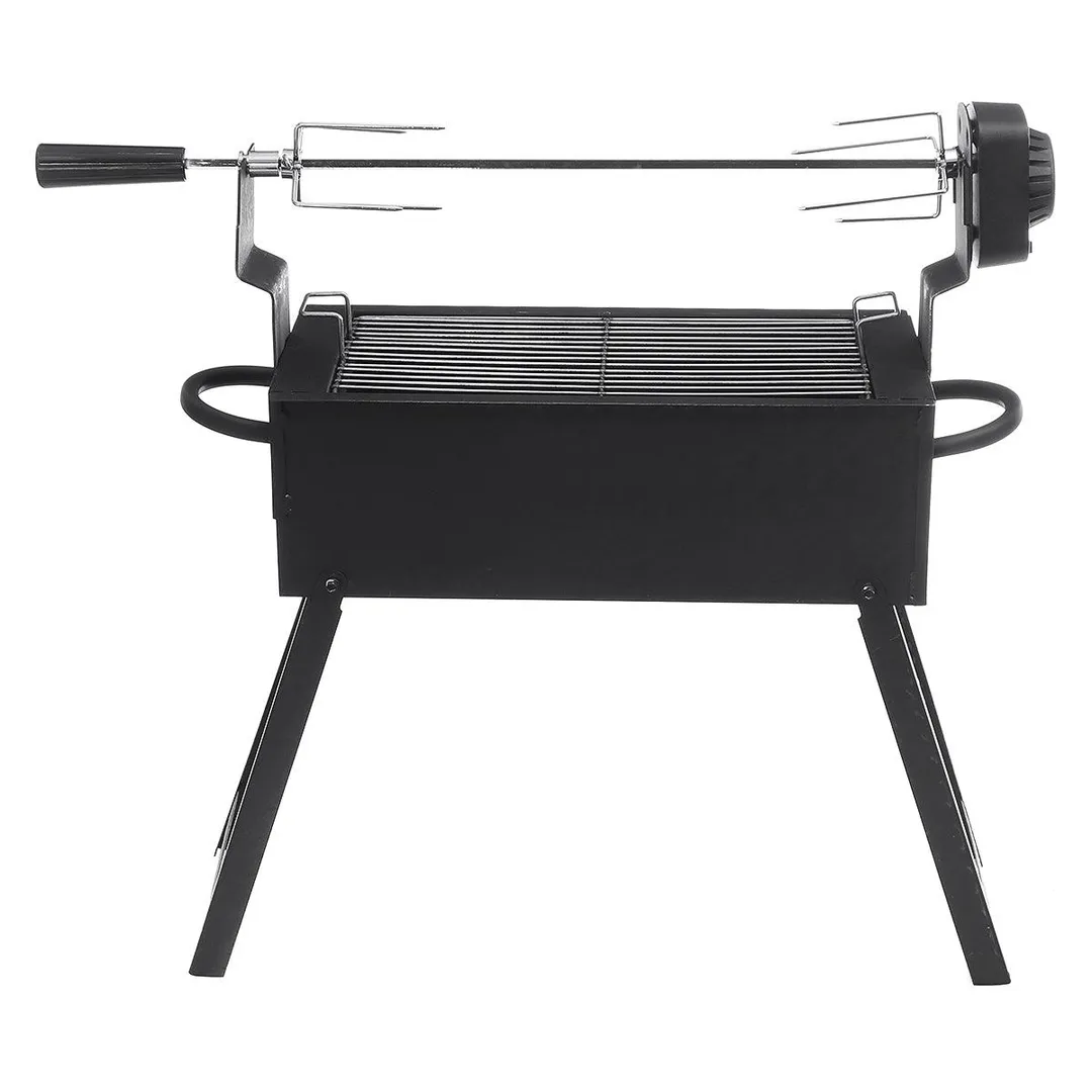 Portable Barbecue Grill - Stainless Steel Roasted Lamb Stove Full Automatic Rotating Household Electric Charcoal Small Shelf Grilled Lamb Chops Roast Chicken Outdoor Grill Grill, photo 6 of 13