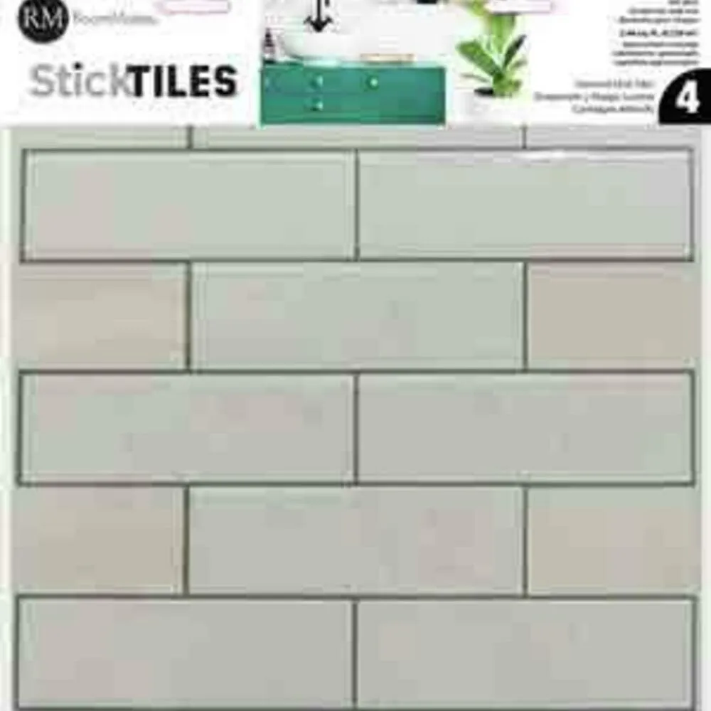 ROOMMATES WHITE SUBWAY STICKTILES, photo 4 of 5