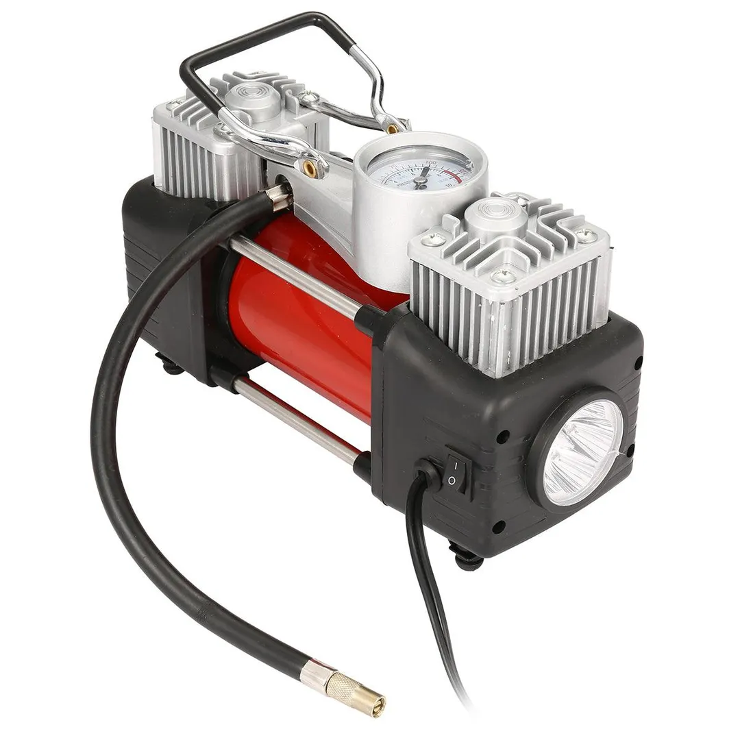 Kadell Dual Cylinder Air Compressor Pump, Heavy Duty Portable Air Pump, Auto 12V Tire Inflator for Car, Truck, RV, Bicycle and Other Inflatables, photo 8 of 11