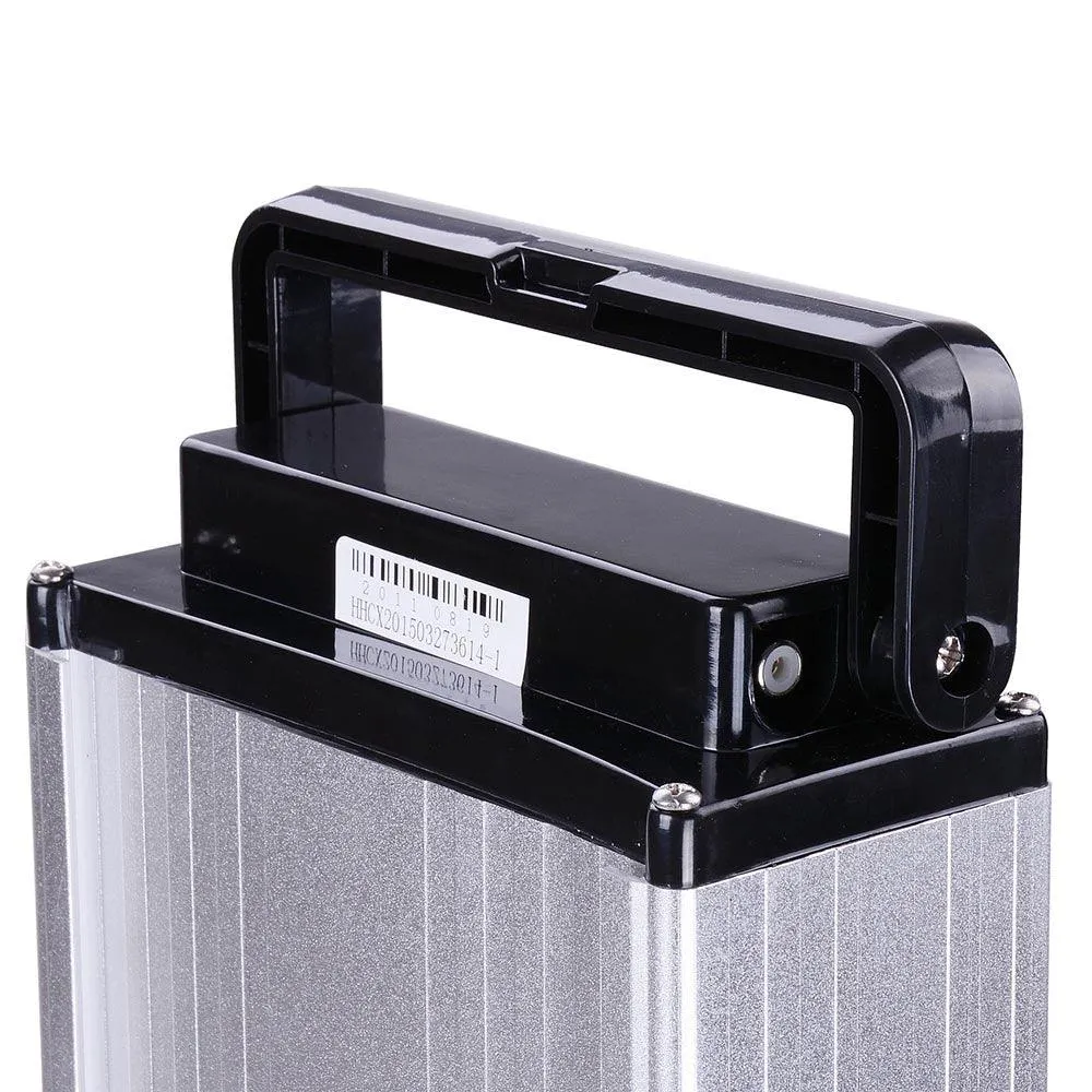 Yescom 48V 14AH Lithium Electric Bicycle Battery Rear Rack Type w/ Holder Charger For 48V 1000W Bike, photo 6 of 9