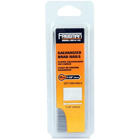 BN18-125 18 GA 1 1/4-Inch Glue Collated Brad Nails, 1000 Count