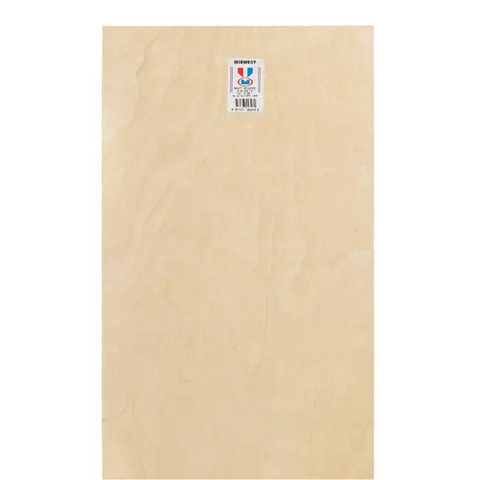 12 in wide · 24 in long · 1/4 in thick Plywood