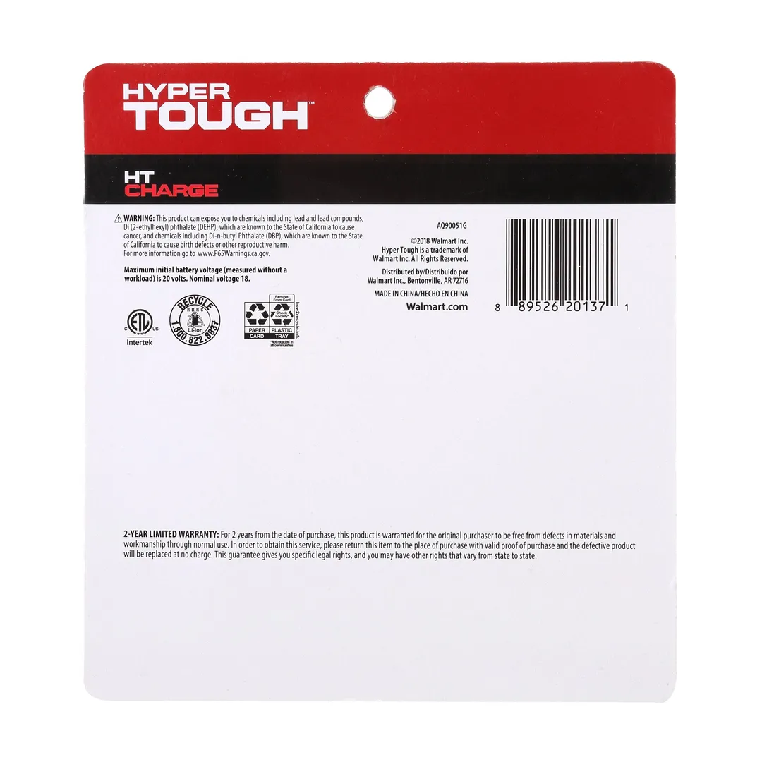 Hyper Tough 20V MAX 2.0Ah Lithium-ion Rechargeable Battery, photo 6 of 9