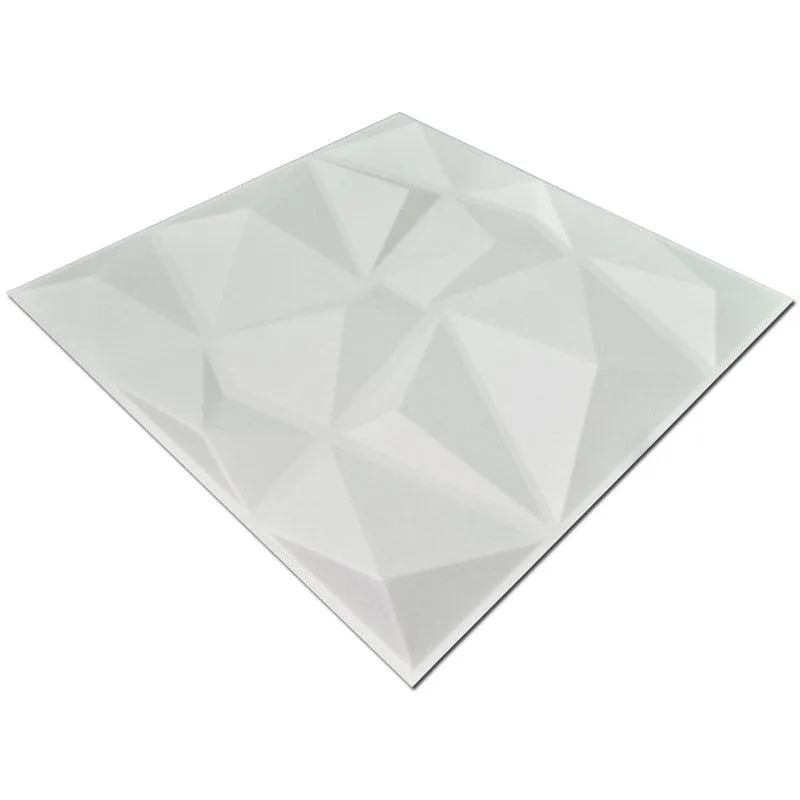 Art3d Decorative 3D Wall Panels Textured Wall Art Diamond Design Pack of 12 Tiles 32 Sq Ft (Plant Fiber), photo 5 of 6