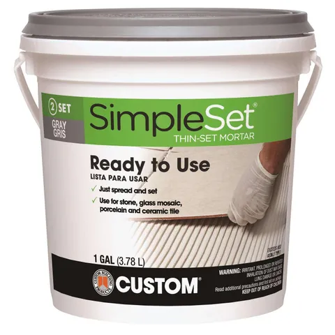 SimpleSet Gray Thin-Set Mortar 1 gal