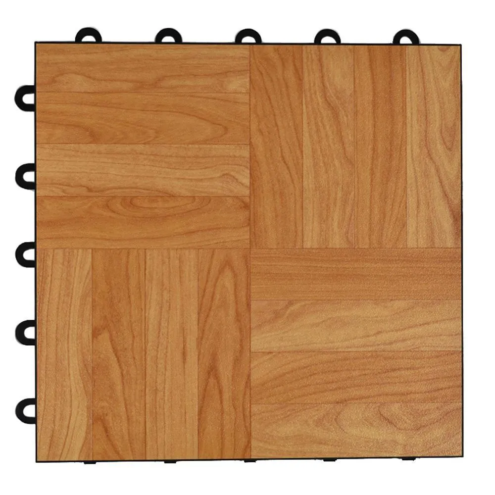 Greatmats Max Tile 12 in. x 12 in. x 5/8 in. Slate Vinyl Interlocking Raised Modular Floor Tile (Case of 26), photo 8 of 8